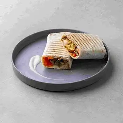 Edamame Vegetable Kebab Wrap